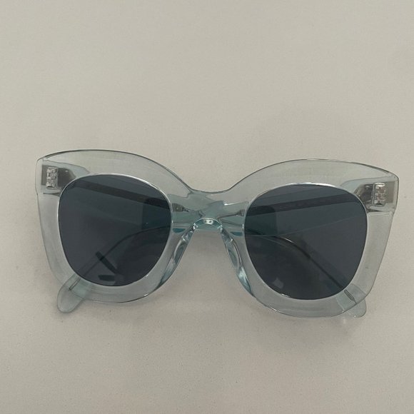 Brand New Ice Blue Celine Butterfly Sunglasses - Color No Longer Available Celine Triomphe Acetate Butterfly Sunglasses | Neiman Marcus main image 4